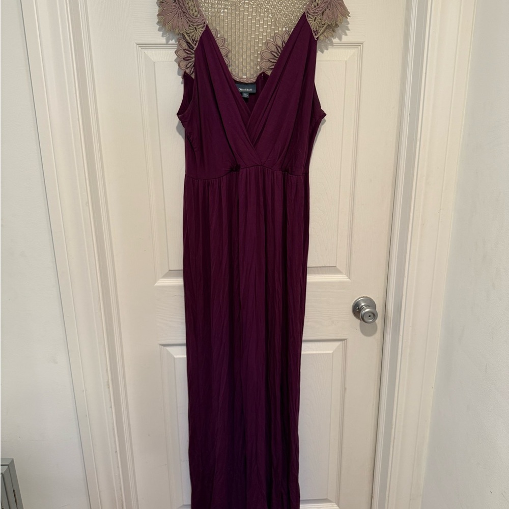Modcloth Plum Maxi Dress